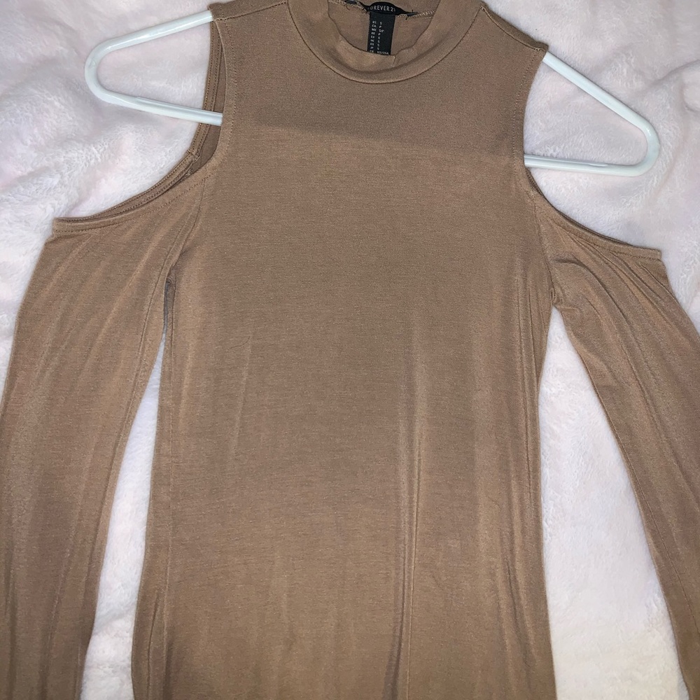 Forever 21 Cut Out Long Sleeve Top